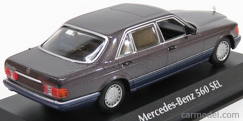 wonderful  MINICHAMPS-modelcar MERCEDES-BENZ 560SEL W126 1990 1//43 darkblue