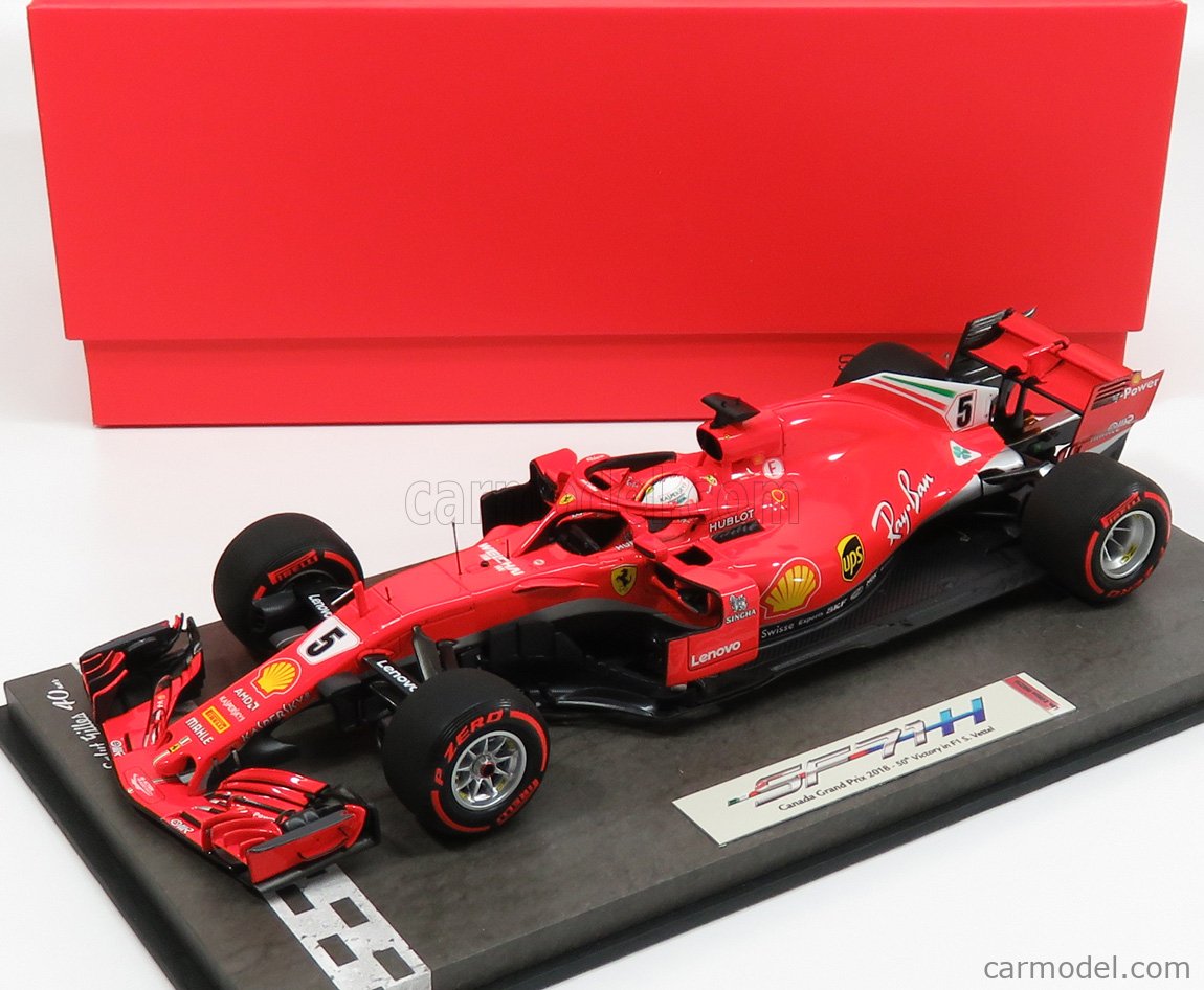Details about   Ferrari F1 Sf71H #5 Winner Canada Gp 2018 S.Vettel Red BBR 1:18 BBR181805CANSH M 