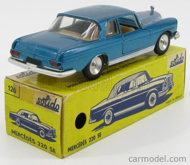 SOLIDO 126 Echelle 1/43 | MERCEDES BENZ 220 SE BLUE MET