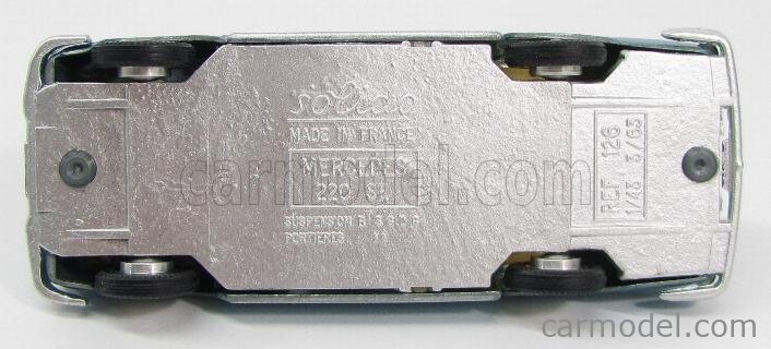 SOLIDO 126 Echelle 1/43 | MERCEDES BENZ 220 SE BLUE MET