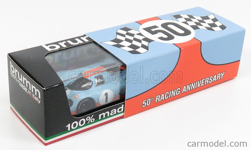 Brumm 1:43 Porsche 917K N° 2 1000 km de Monza 1971 R221 modèle voiture