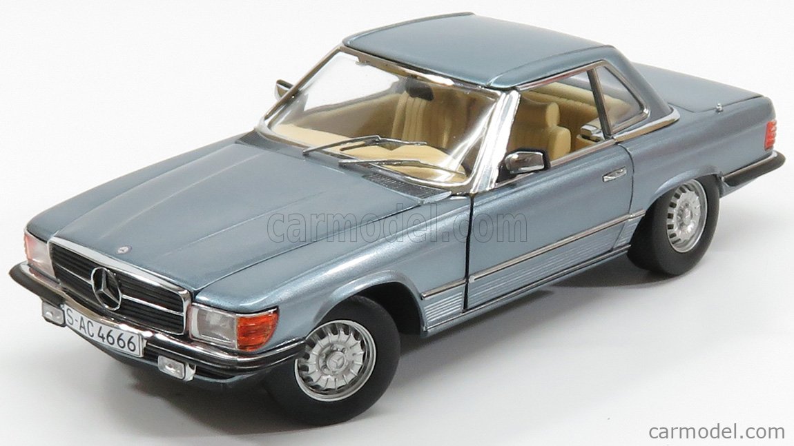 SUN-STAR 04666 Scale 1/18 | MERCEDES BENZ SL-CLASS 350SL CABRIOLET HARD ...