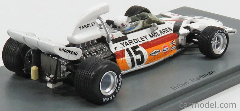McLaren M19A Cosworth V8 F1 Yardley 5° GP Monaco 1972 Brian Redman Spark 1:43 