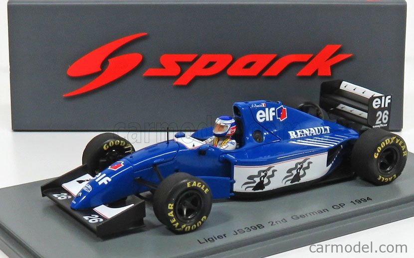 Spark F1 LIGIER JS39B N°26 O. Panis GP Allemagne 1994 1/43 S7402