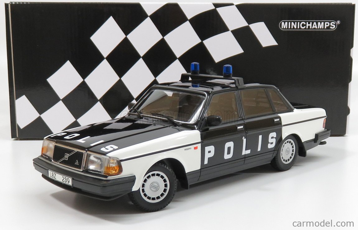 メーカー公式ショップ ミニチャンプス pma Volvo 240 Police Sweden