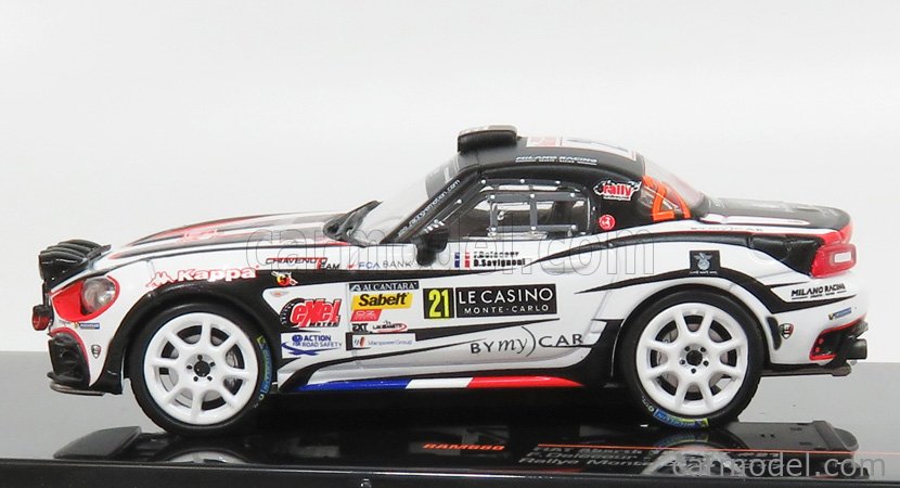 Ixo 1/43 Fiat Abarth 124 RGT #23 - Rallye Monte Carlo 2018 - Ciamin / La Haye - Miniature Neuve