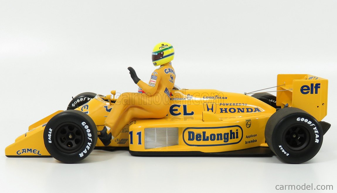 MINICHAMPS 540871811 Ayrton Senna Riding sur Satoru nakajimas Voiture 1:18 