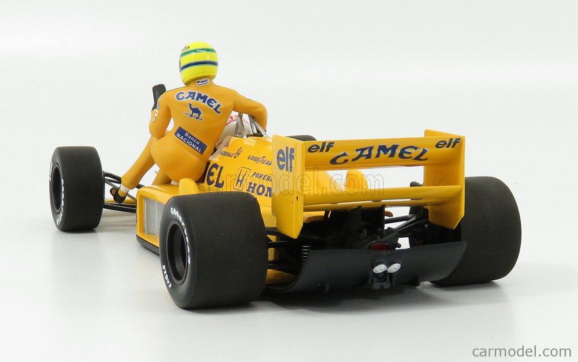 Lotus Honda 99T Senna & Nakajima - Taxi Riding, GP Italie F1, Minichamps 1/43