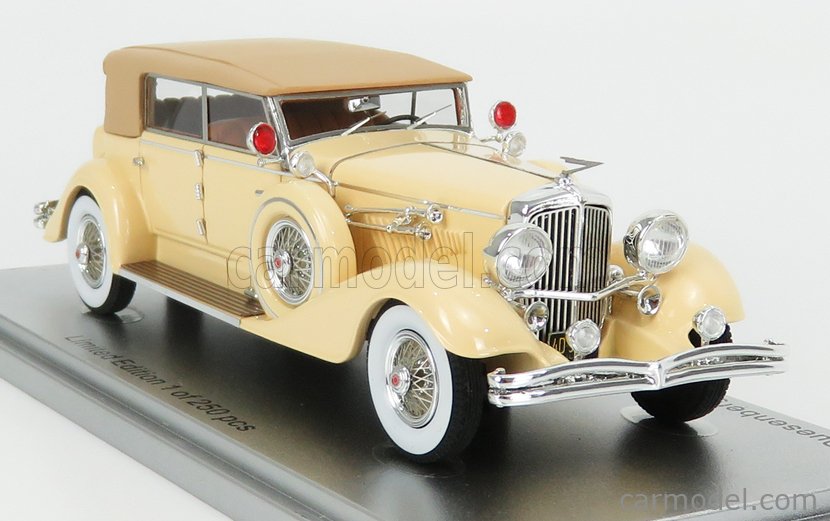 Kess 1/43 Duesenberg Model J Convertible Berline Murphy 1929 Open Yellow