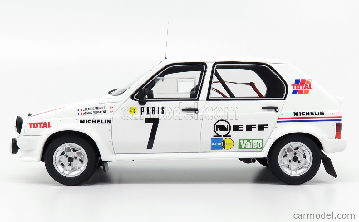 Voiture Miniature CITROEN VISA TROPHEE GR.B 1983 - Modèle 1/18 Par OTTO MOBILE - Collection