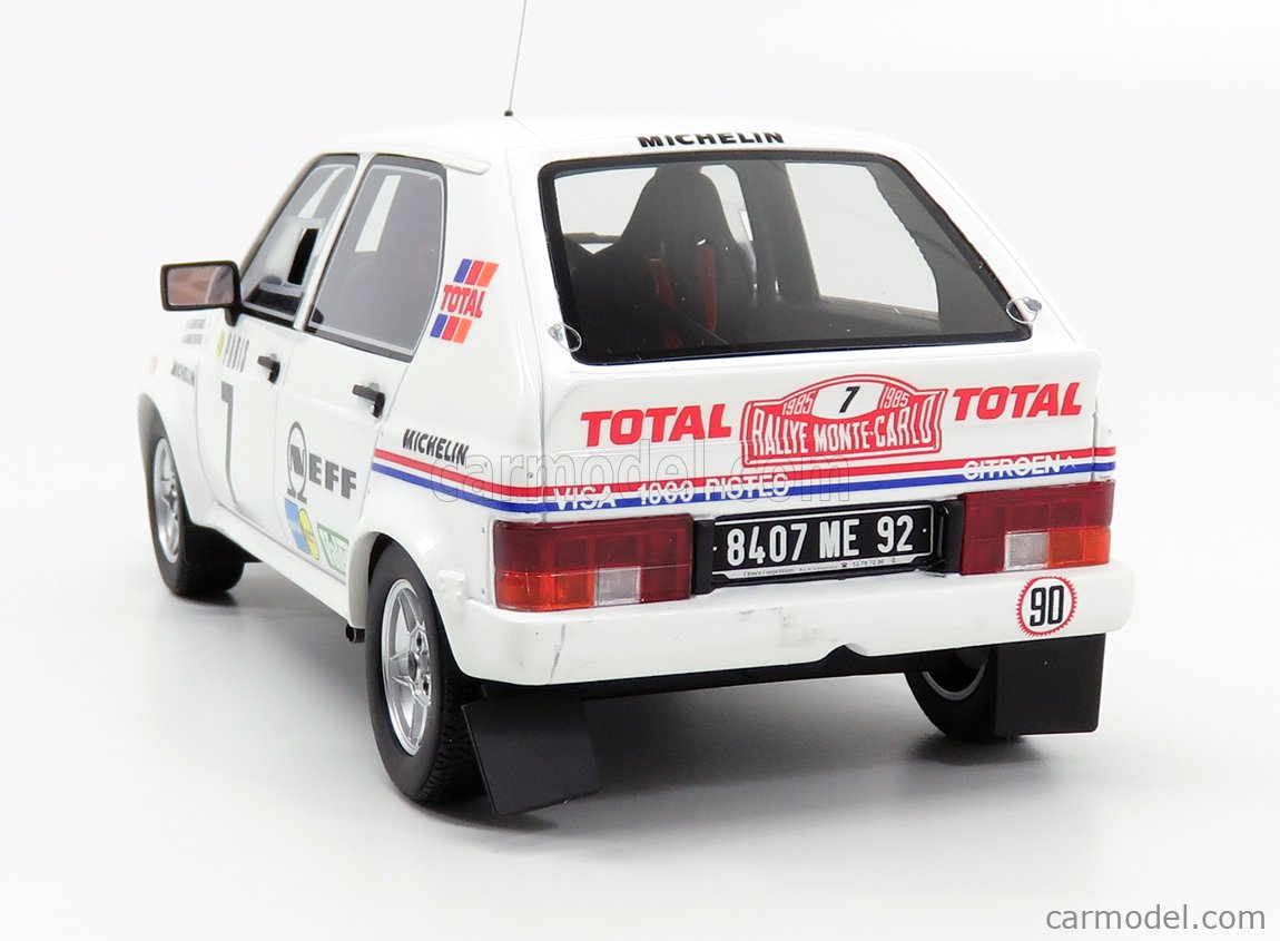 Otto Mobile Ot306 Scala 1 18 Citroen Visa 1000 Pistes Gr B N 7 Rally Montecarlo 1985 J C