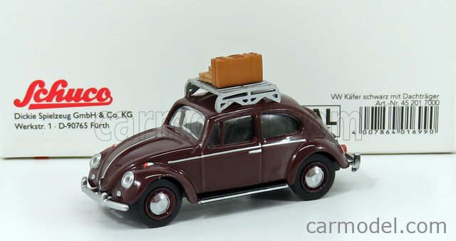 VW Beetle avec Bagages 1:64 SCHUCO 20170