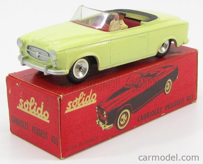 PEUGEOT 403 CABRIOLET Rouge VEREM 1:43 de reference
