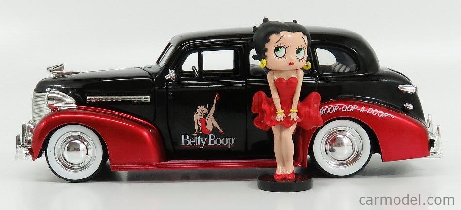 1/24 Jada 1939 Chevrolet Master Deluxe & Betty Boop Figure Diecast Model 30695 
