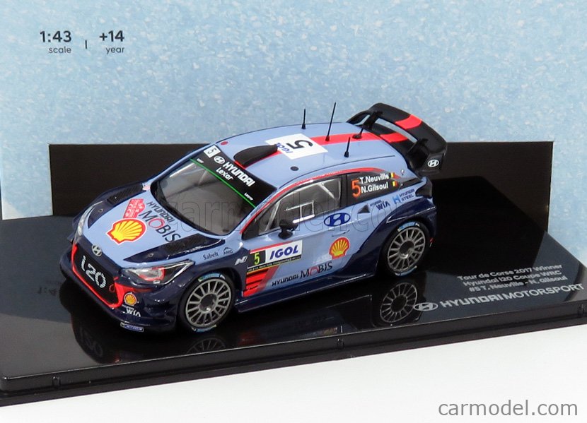 (未使用･未開封品)　イクソ 1/43 ヒュンダイ i20 WRC 2018年ラリー・モンテカルロ #5 T.Neuville - N.Gilsoul p706p5g 未使用・未開封品) イクソ 1/43 ヒュンダイ i20 WRC 2018年