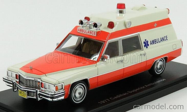 Barella With Stretcher NEOSCALE 1:43 NEO47241 Cadillac Superior Ambulance 1977 
