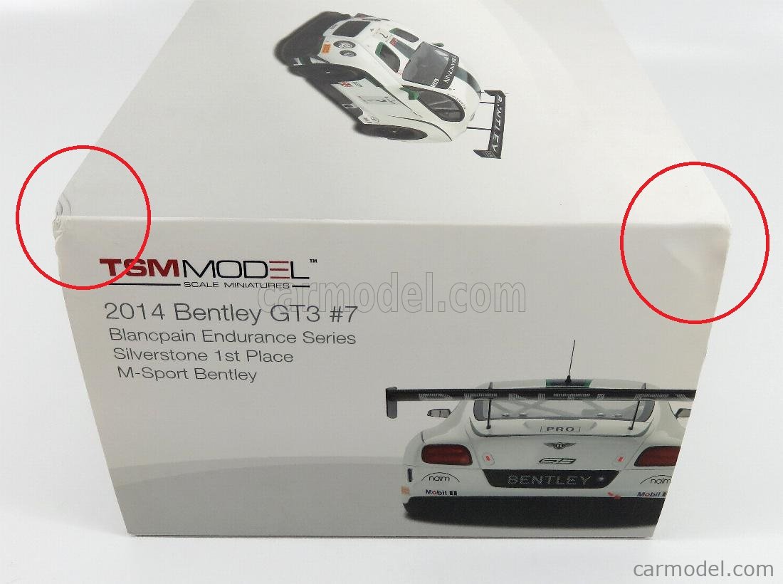 TRUESCALE 127834 Scale 1 18 BENTLEY GT3 N 7 WINNER BLANCPAIN GT