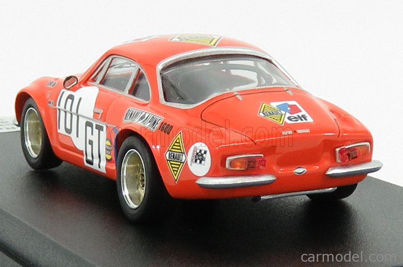 Coche Miniatura Alpine A110 1/43 Trofeu Renault No.55 Tour De Corse 1969 J P Manzagol J P Oliva 1