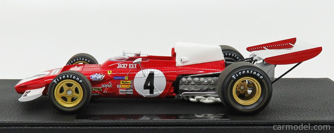 GP-REPLICAS GP031A Scale 1/18 | FERRARI F1 312B2 N 4 SEASON 1972 JACKY ICKX  RED