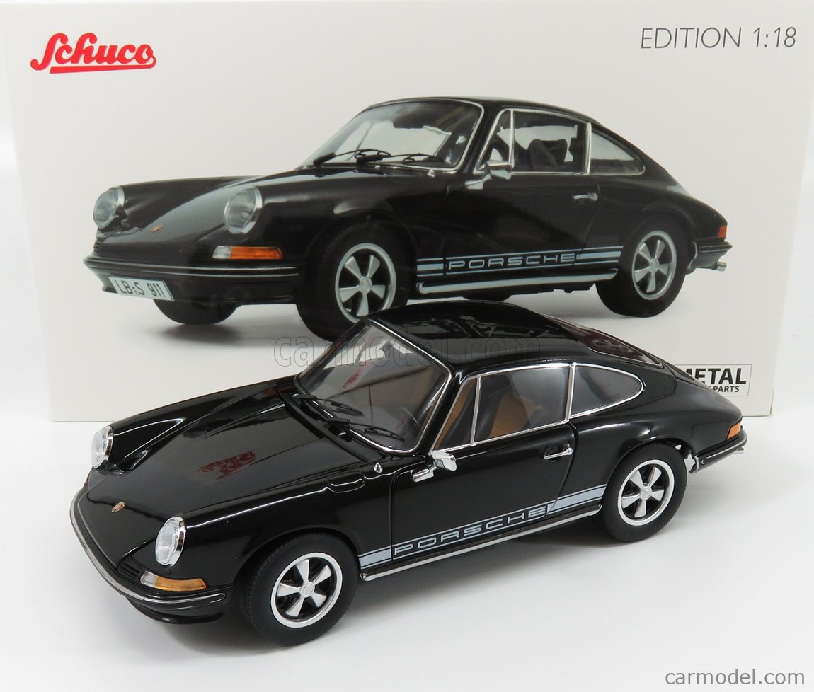 Schuco 1:18 Porsche 911 S Coupe 1973 Black 450036300