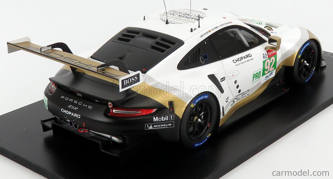 Porsche 911 RSR-19 Type 991 n°91 24h Le Mans 2020 1/18 Spark 18S673