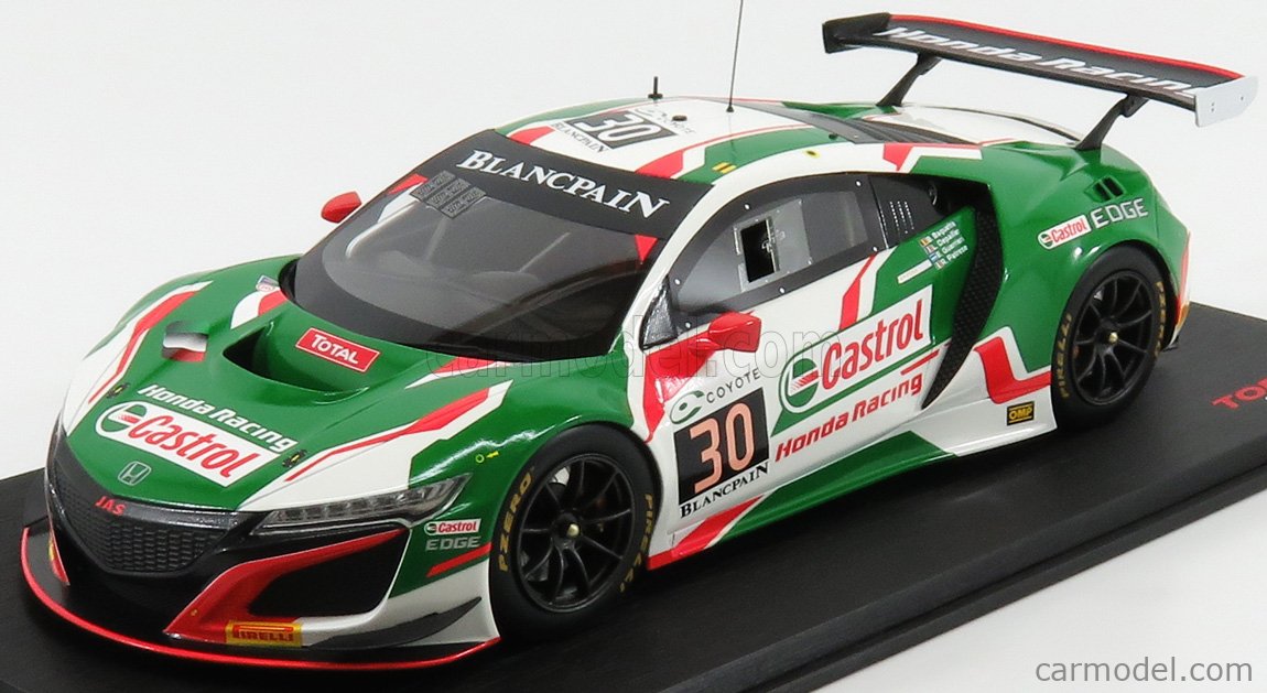 TRUESCALE TS0269 Масштаб 1/18 | HONDA NSX GT3 TEAM CASTROL HONDA RACING ...