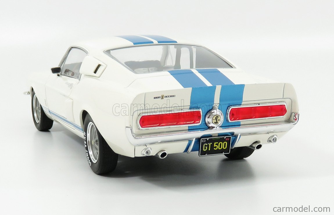 Ford Usa Mustang Shelby Gt500 Coupe 1967 White Blue SOLIDO 1:18 SL1802901 Model 