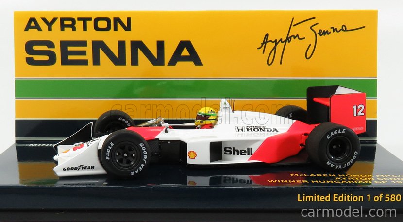 McLAREN - F1 HONDA MP4/4 N 12 WINNER HUNGARIAN GP AYRTON SENNA 1988 WORLD  CHAMPION