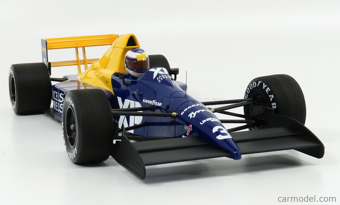 Minichamps 1/18 Tyrrell Ford 018 M.Alboreto, 3e Mexique 1989, Diecast Neuf