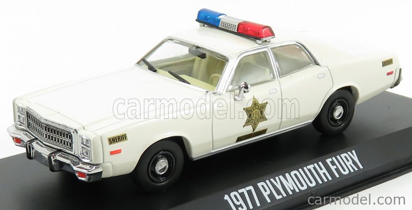 Plymouth Fury Hazzard County Sheriff Police Rosco GREENLIGHT 1:43 GREEN86558 Mod 