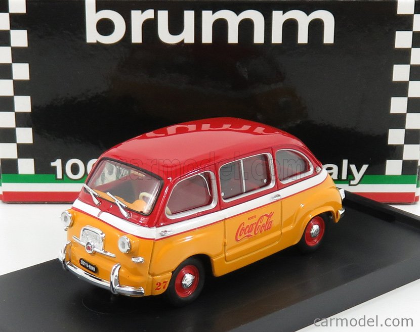 Brumm r482-upd scala 1//43 fiat 600d multipla coca-cola olimpiadi roma 1960