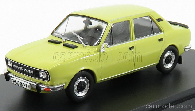Miniature Abrex Skoda 120L Telecom 1984 - Jaune, 1/43, Neuve