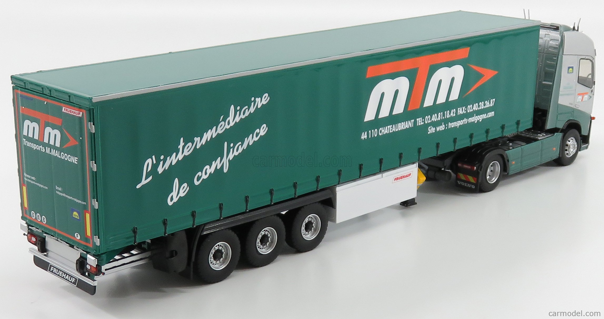 Camion Eligor 1/43 – Volvo FH4 Globetrotter – Semi-remorque Transports Madrias – TRM 115227