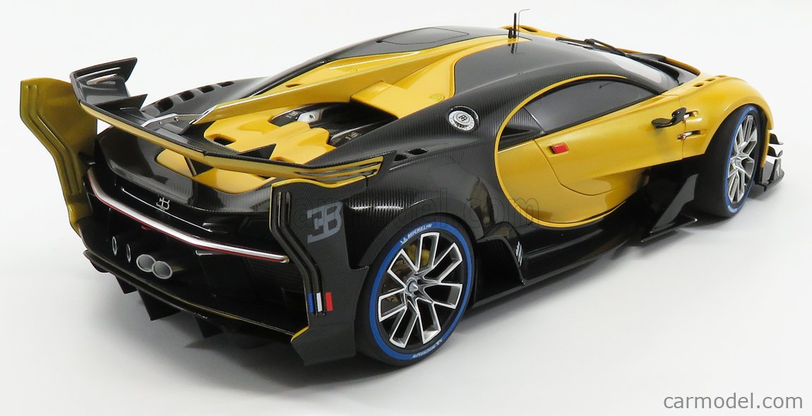 Bugatti Concept Vision Gran Turismo 2018 Midas Yellow AUTOART 1:18 AA70989 Model