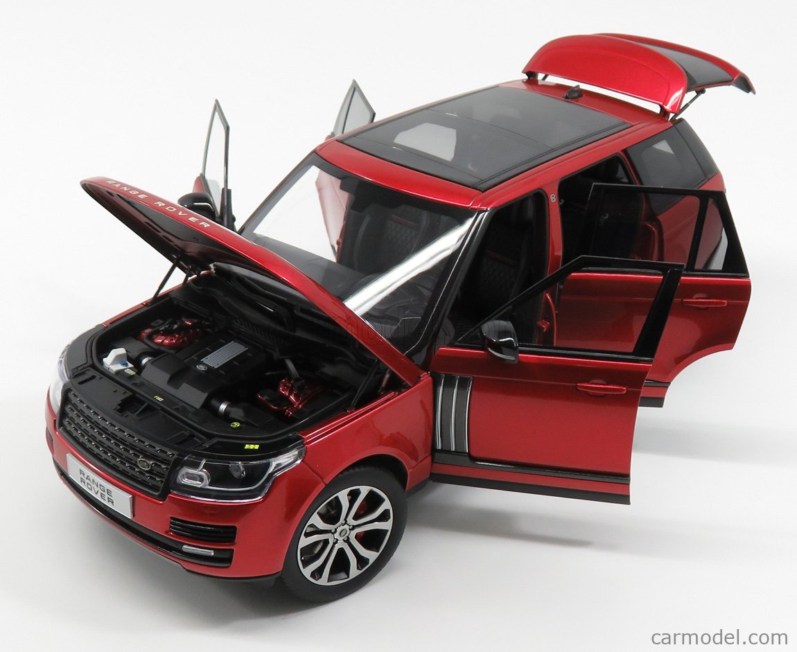 LCD-MODEL LCD18001RE Escala 1/18  LAND ROVER RANGE ROVER SV AUTOBIOGRAPHY DYNAMIC 2017 RED MET
