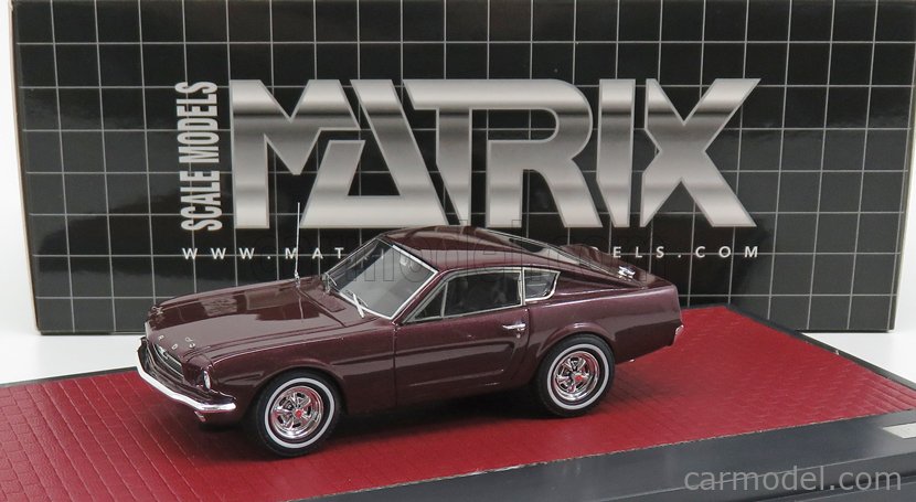 Ford Usa Mustang Fastback Shorty Coupe 1964 Red Met MATRIX 1:43 MX50603-011 Mode