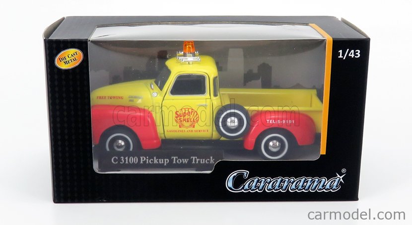 Details about   Cararama 1950 1/72 Scale Chevrolet Chevy 3100 Pick Up Wrecker Tow Truck Die Cast 