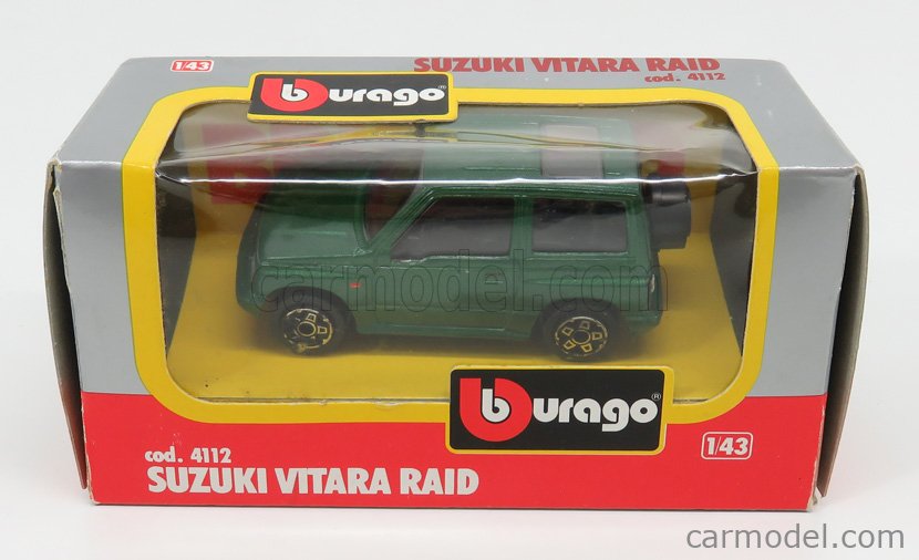 BURAGO BU4112 Scale 1/43  SUZUKI VITARA 1992 GREEN MET