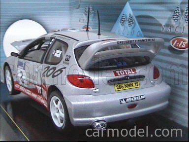 SOLIDO 9105 Scale 1/18 | PEUGEOT 206 WRC RALLY DE FRANCE 2002 N 3