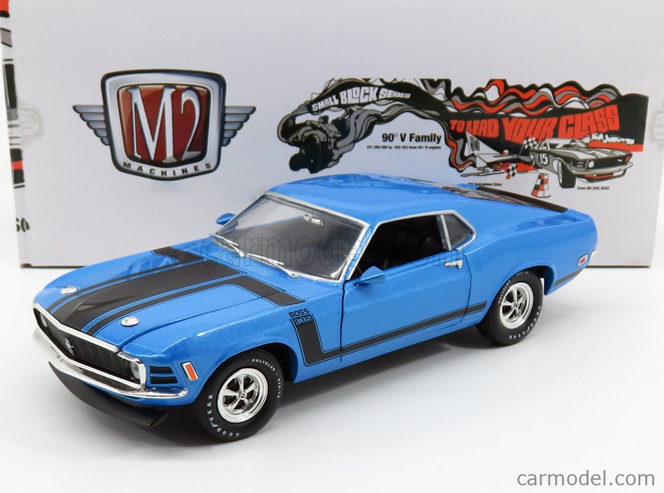 M2-MACHINES 40300-74B Scale 1/24 | FORD USA MUSTANG BOSS 302 COUPE 1970 ...