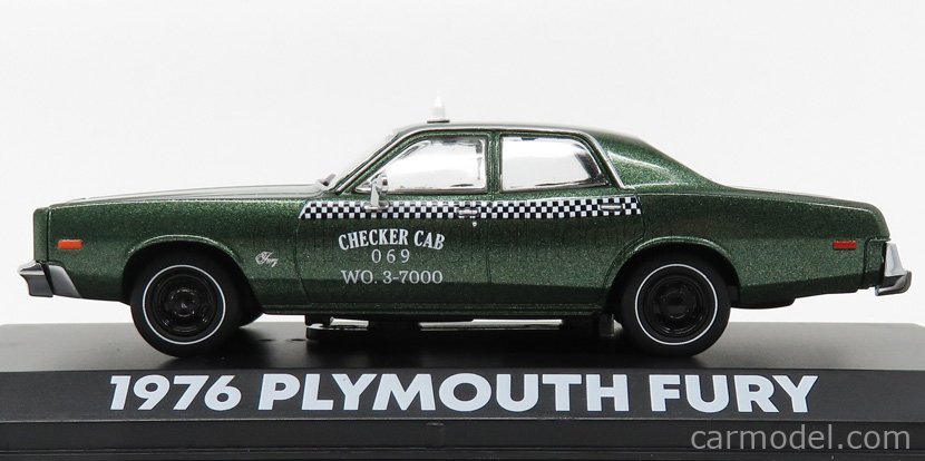 GREENLGHT collectbles Modellauto Plymouth Fury Checker Cab 1976 grün