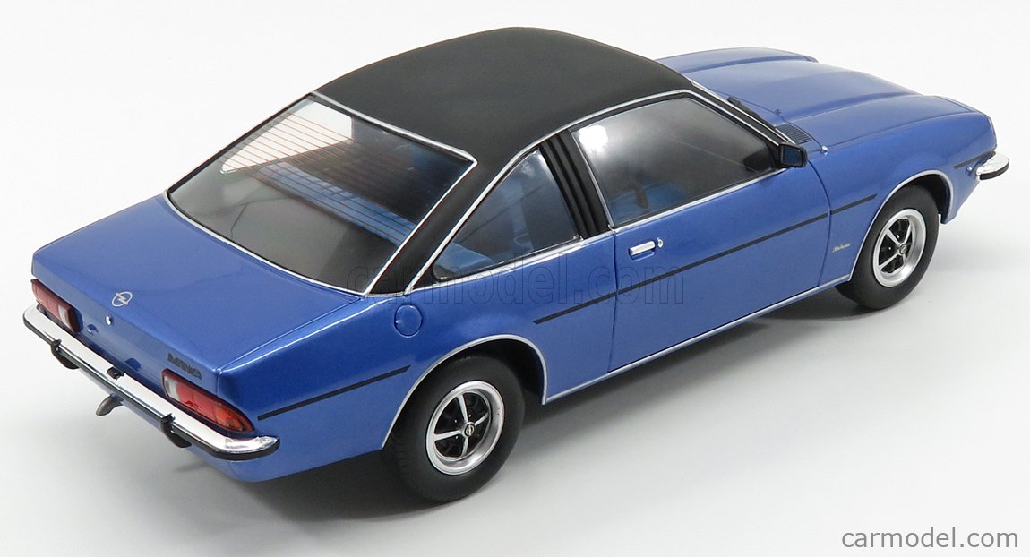 OPEL Manta B Berlinetta 1975 blu nero modello di auto 1:18 MCG 