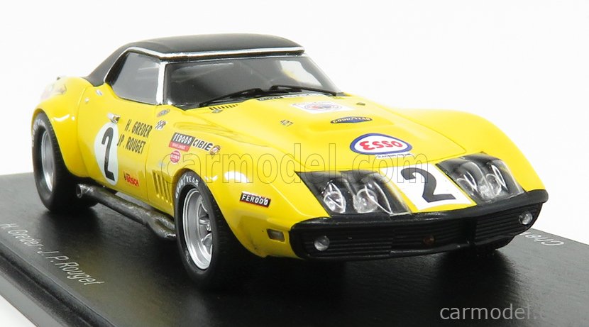 Miniature 1/43 Chevrolet Corvette Le Mans 1968 N°3 - Vitesse - Comme Neuve