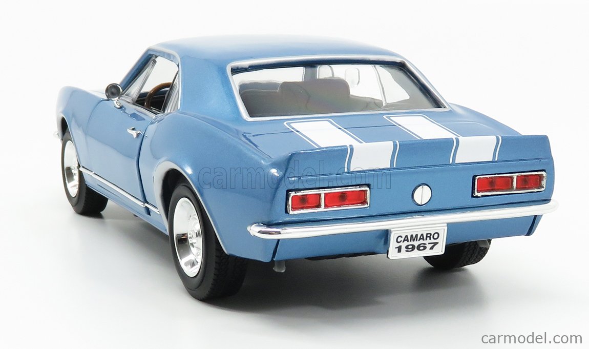 Chevrolet Camaro Z28 Coupe 1967 Light Blue Met White LUCKY 1:18 LDC92188BL
