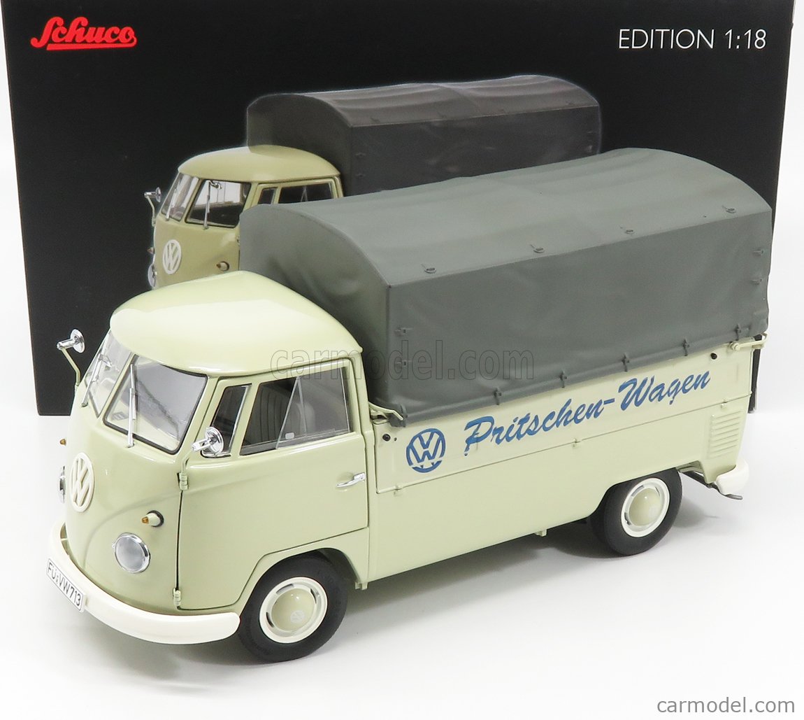 SCHUCO 450037200 Scale 1/18 | VOLKSWAGEN T1b PICK-UP PRITSCHEN-WAGEN ...