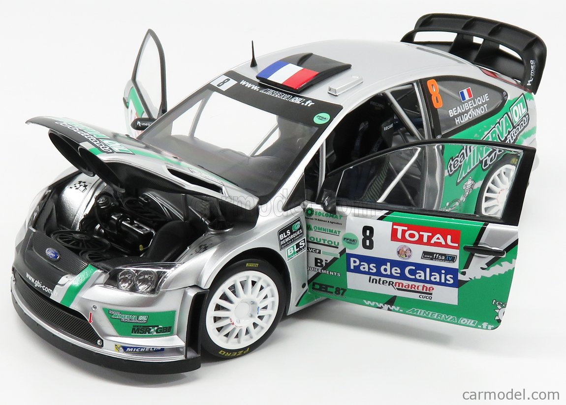 Miniature Sun Star 1/18 Diecast – Ford Focus RS WRC08 – Acropolis Rally 2009 – Modèle 3949