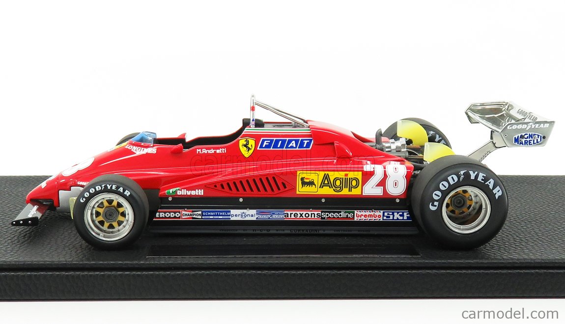 FIGURINE 1/18 MARIO ANDRETTI DRIVING VROOM FOR FERRARI CMC GP REPLICAS