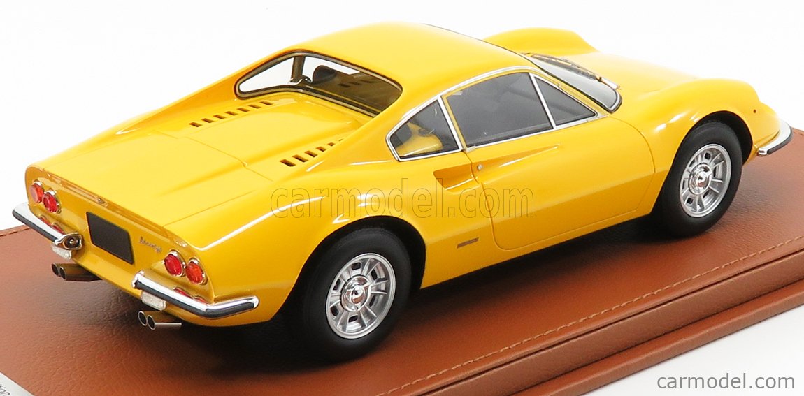 BBR Ferrari Dino 246 GT TIPO 607L Year 1969 Yellow Rim 1/18 