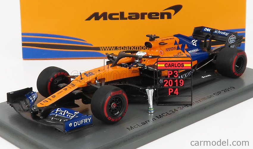 McLAREN - F1 MCL34 TEAM MCLAREN F1 N 55 3rd BRAZILIAN GP 2019 C.SAINZ Jr.