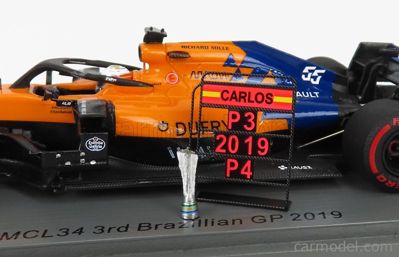 McLAREN - F1 MCL34 TEAM MCLAREN F1 N 55 3rd BRAZILIAN GP 2019 C.SAINZ Jr.